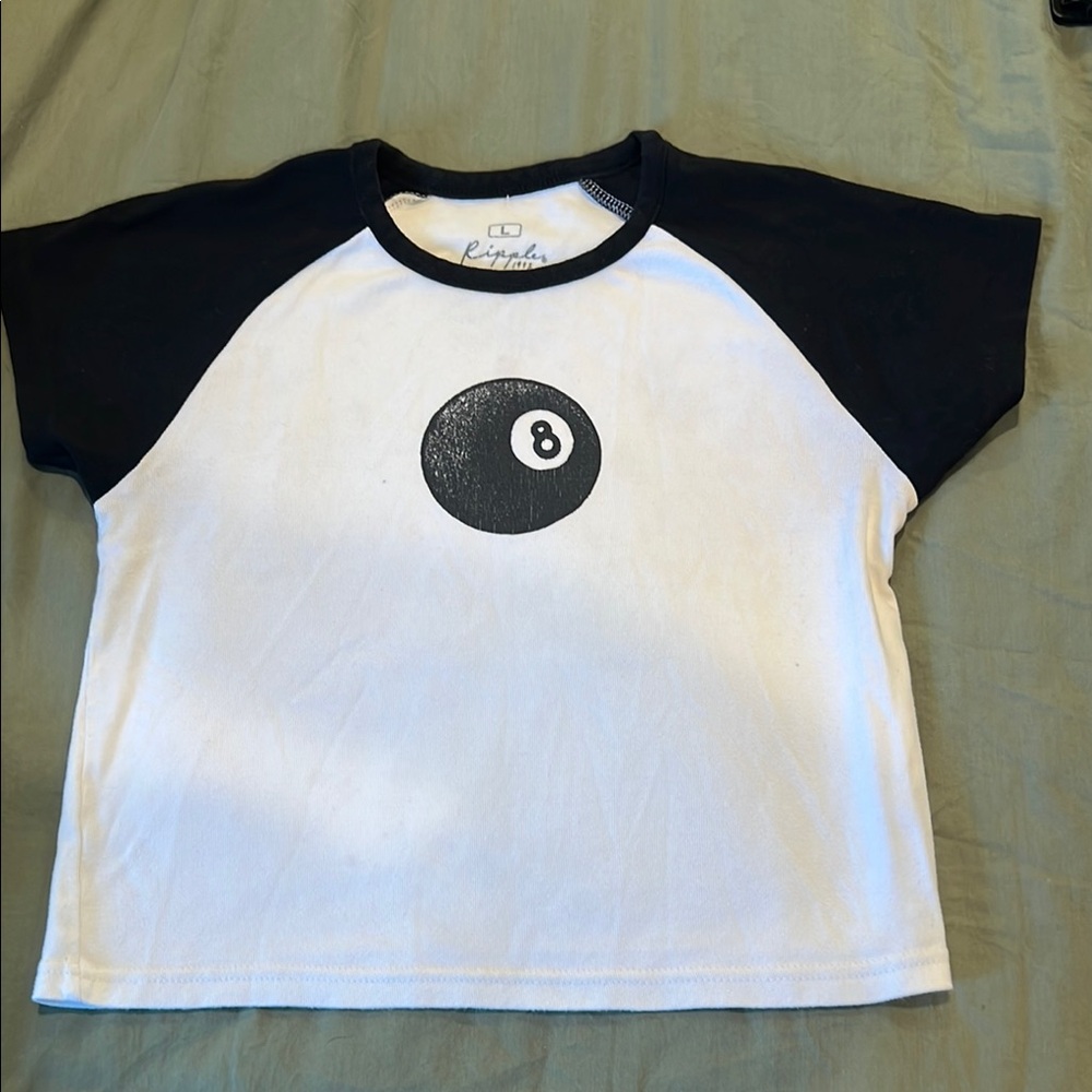 Ripndip Kids Black and White Raglan Shirt